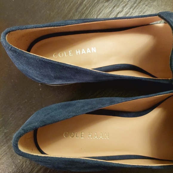 NEW! Cole Haan Women's Vanya Tassel Flat Elegant Navy Loafers Preppy Sz 7B $170 - Picture 7 of 14
